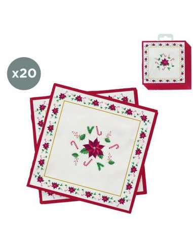 SERVILLETAS 33X33 CM.NAVIDAD 20 UNIDADES