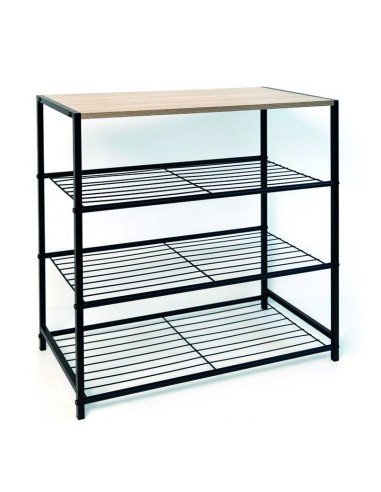 MUEBLE AUXIL.3 BALDAS ACERO/MDF MOA VIN