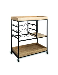 CARRO BANDEJA MDF Y BOTELLERO MOA VINT