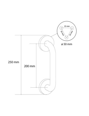 MANILLON SVM302. 200 MM.  A. INOX.