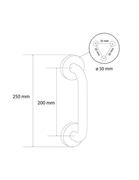 MANILLON SVM302. 200 MM.  A. INOX.