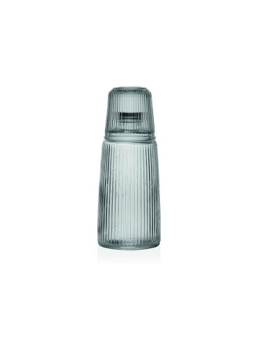 BOTELLA CON VASO CRISTAL