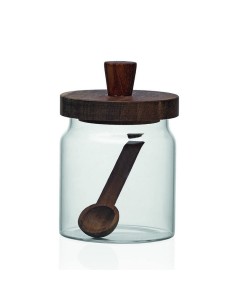 BOTE CRISTAL C/CUCHARA 470ML.11,2X9X13,5