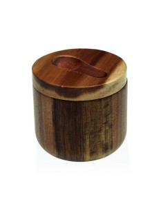 BOTE ESPECIAS CON CUCHARA 10X10X9,6CM.