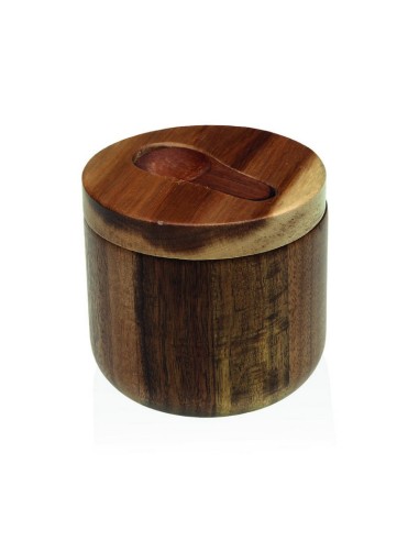 BOTE ESPECIAS CON CUCHARA 10X10X9,6CM.