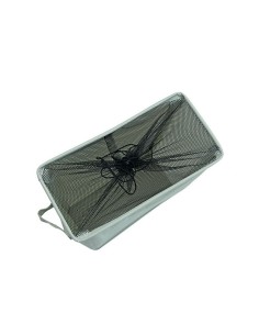 CESTO ROPA GRIS ALARGADO 39X18,5X58 CM. 2