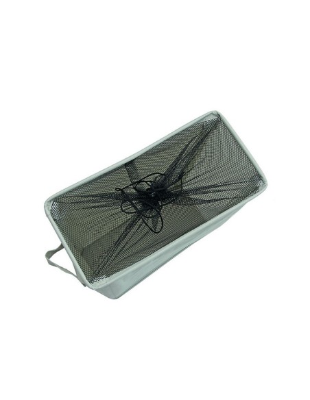 CESTO ROPA GRIS ALARGADO 39X18,5X58 CM.