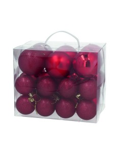 CAJA  30 BOLAS LORYNG 6-8 CM. ROJO