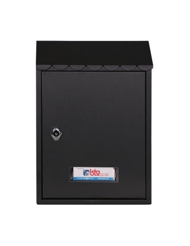 BUZON EXTERIOR MET. LAREDO. NEGRO.