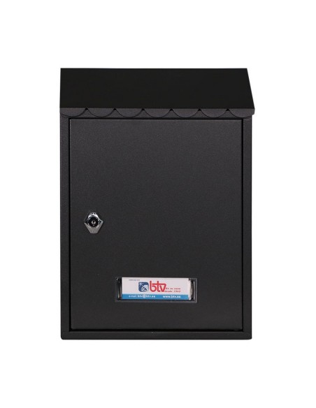 BUZON EXTERIOR MET. LAREDO. NEGRO.