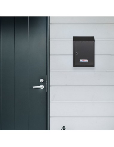 BUZON EXTERIOR MET. LAREDO. NEGRO.