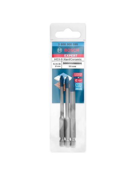 BROCA HEX-9 HARDCERAMIC JG.5,6,8MM.BOSCH