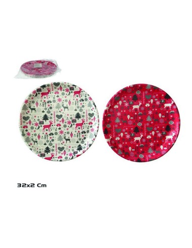 BAJO PLATO MOSAICO LUH 32 CM. SURTIDO