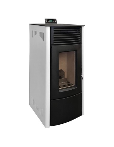 Estufa de pellet Athenea 12 Fogosur Eco Blanca