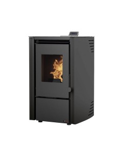 Estufa de pellet Serie First 6 kW Black