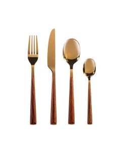 CUBERTERIA INOX.24 PZ. SYLVA ORO LUCIDO