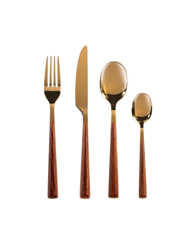 CUBERTERIA INOX.24 PZ. SYLVA ORO LUCIDO