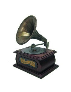 HUCHA GRAMOFONO DECORATIVO VINTAGE