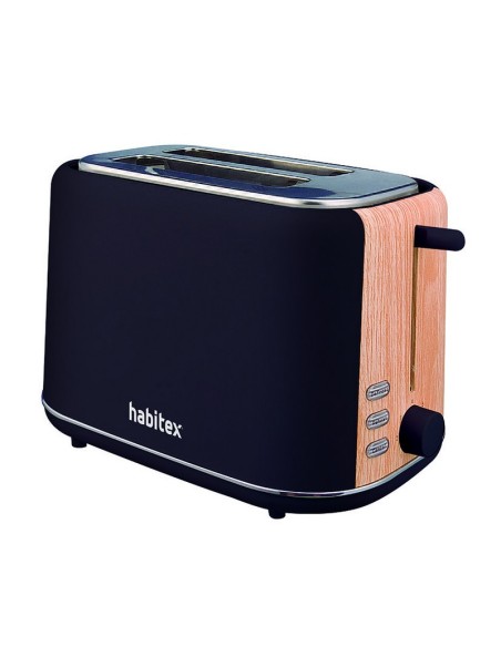 TOSTADOR 2 RANURAS NEGRO HABITEX