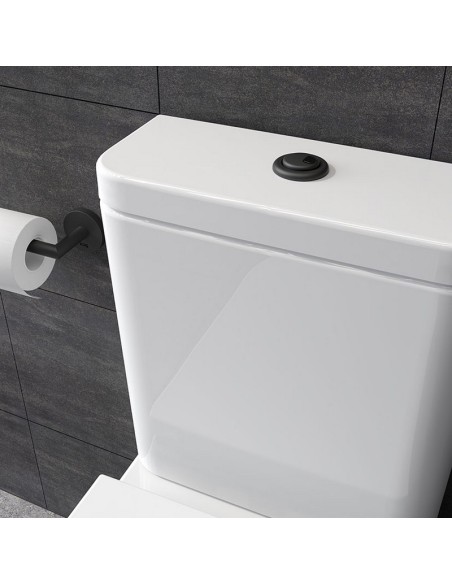 PULSADOR DOBLE FOMINAYA NEGRO MATE