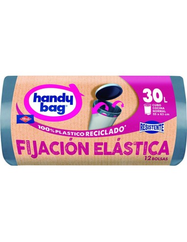 BOLSAS BASURA 30L.ELASTICA. 12 UNID