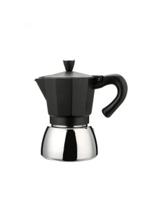 CAFETERA ACERO ALUM. DARK 3 TZ.HABITEX