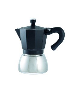 CAFETERA ACERO ALUM. DARK 6 TZ.HABITEX