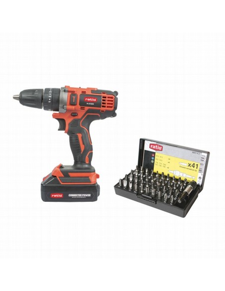 ATORNILLADOR RATIO R-AT20S + 41 PUNTAS