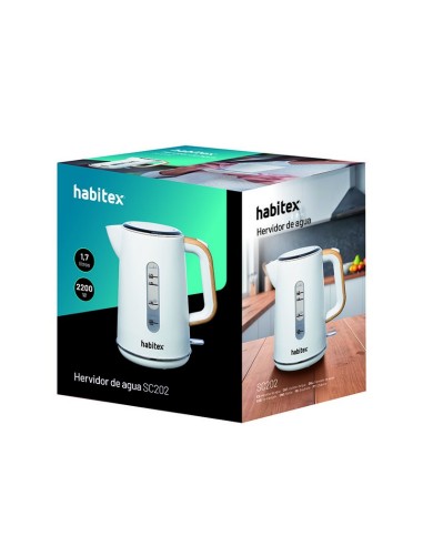 HERVIDOR AGUA 1,7 L BLANCO HABITEX