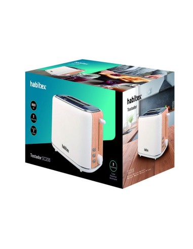 TOSTADOR 2 RANURAS BLANCO HABITEX