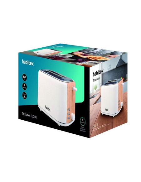 TOSTADOR 2 RANURAS BLANCO HABITEX