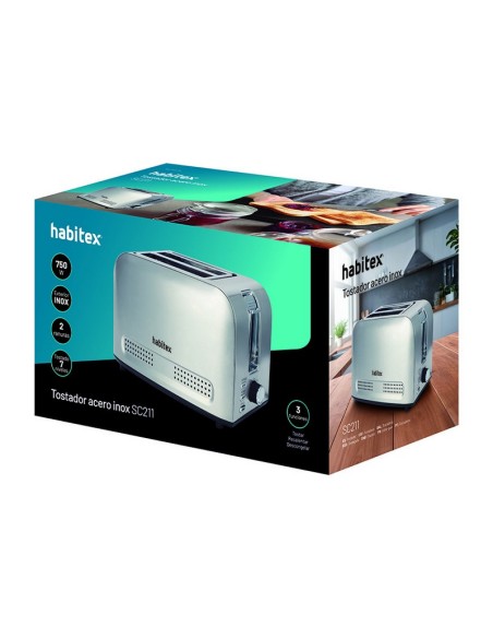 TOSTADOR 2 RANURAS METAL HABITEX