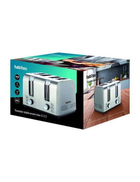 TOSTADOR 4 RANURAS METAL HABITEX