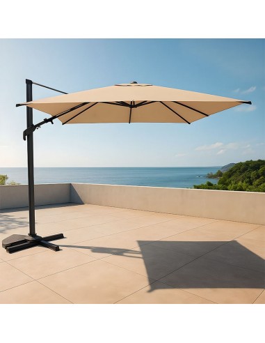 PARASOL ACERO VIENA BEIGE 3X3M