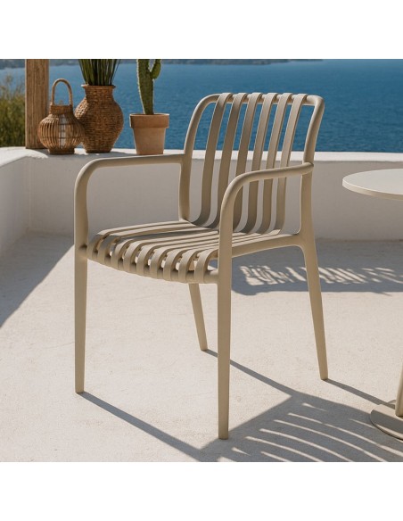 SILLA JARDIN GRETA BEIGE