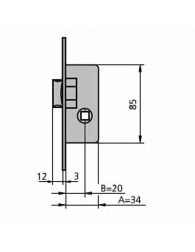 CERRADURA EMB.Nº1964R/0. S/CIL.CAJA 2 UN