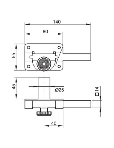 CERROJO SOBREP. MOD. 18. PINTADO YALE