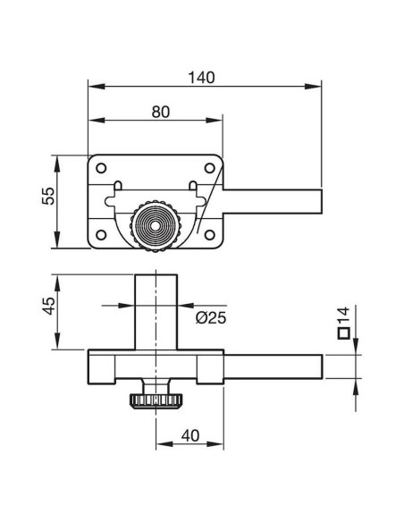 CERROJO SOBREP. MOD. 18. PINTADO YALE