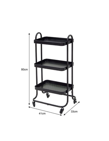 CARRITO C/RUEDAS COMIS GRIS