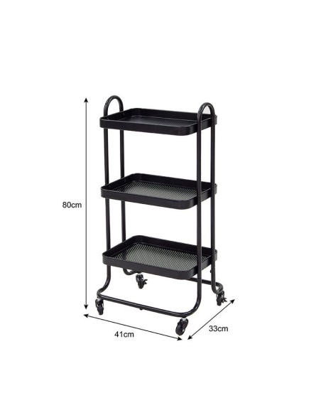 CARRITO C/RUEDAS COMIS GRIS