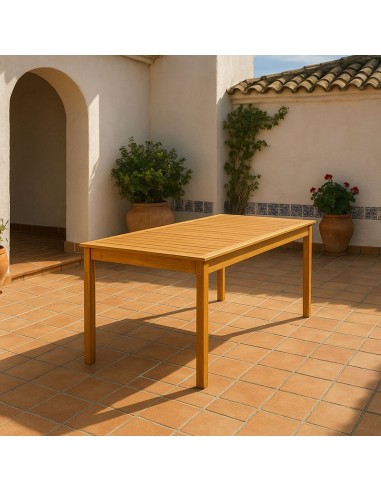 MESA MADERA LEVU 8 PLAZAS