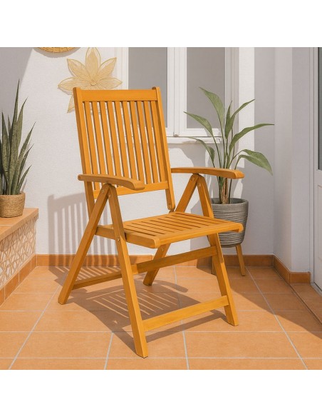 SILLA PLEGABLE 5 POSICIONES MEDITERRÁNEO