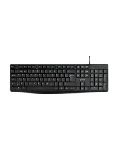 TECLADO CON CABLE USB NEGRO UNICO
