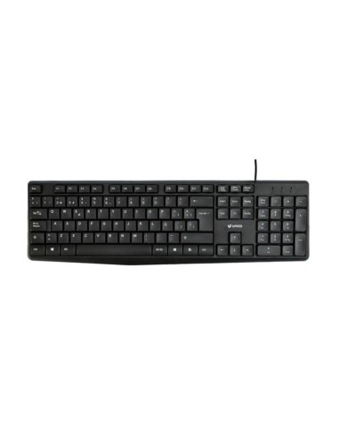 TECLADO CON CABLE USB NEGRO UNICO