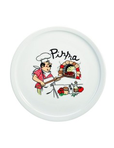 PLATO PIZZA PORCELANA. 6 unid.