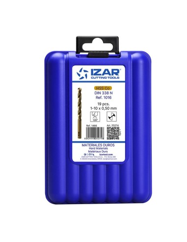 BROCAS ESTUCHE 19 HSS CO 1466 1-10X0,50