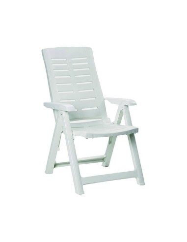 SILLÓN MULTIPOSICIÓN RESINA BLANCO