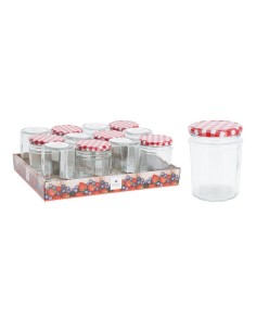 TARRO CRISTAL CON TAPA METAL 450 ML.