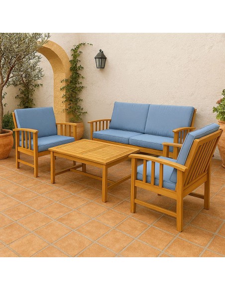 CONJUNTO MUEBLE JARDÍN 4PCS LITORAL