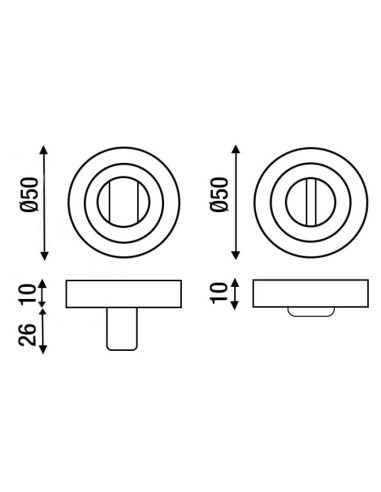 SET WC 50MM RSTA. REDONDO BLANCO